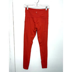 Zyia Leggings Womens 6 8 Side Pockets Printed Workout Fun Yoga Pilates Gym